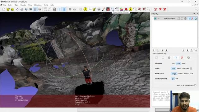 OBJ Cropping: Easy Way in MeshLab смотреть онлайн