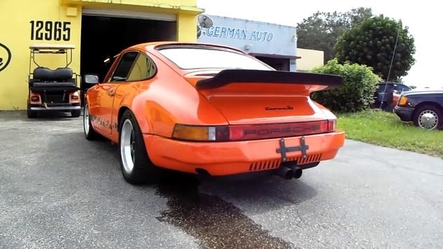 1977 Porsche 911 Euro Carrera 3.0 liter Start up and Revs RS Rare смотреть онлайн