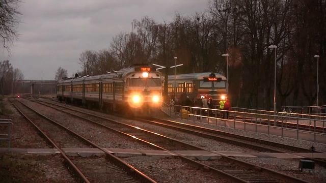 Дизель-поездa ДР1А на ст. Йыгева / DR1A DMU's At Jõgeva Station
