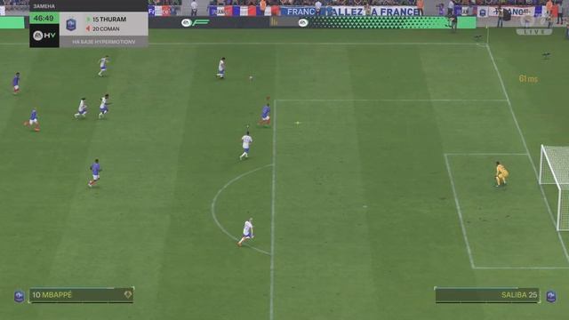 EA FC24 Победа в 1/2 кубка игрока с 65-5-5 статистикой смотреть онлайн