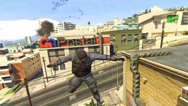 GTA 5 Ragdolls Swat Police Epic Jumps/Fails (Funny Moments) #25 смотреть онлайн