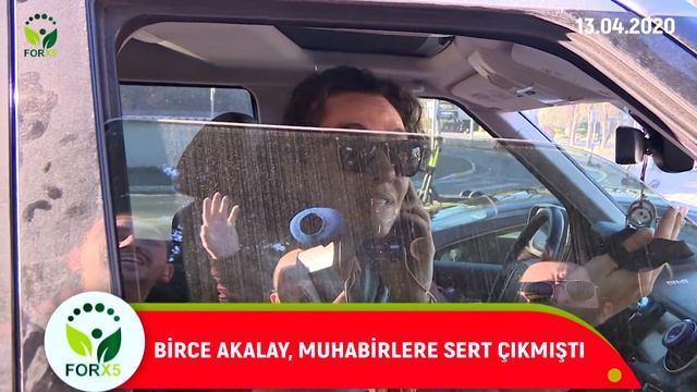 BİRCE AKALAY, MUHABİRLERLE YİNE TRAFİKTE KARŞILAŞTI