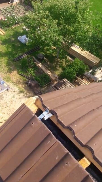 Конек крыши из черепицы. смотреть онлайн