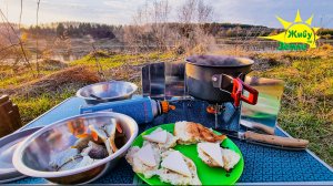 1 Уха на реке.  Рыбалка весной 2025