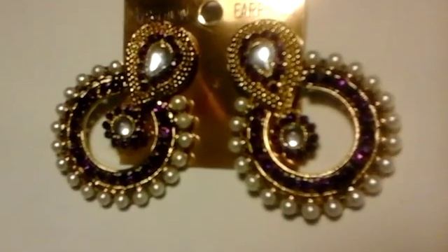 Серьги индийские сиреневые смотреть онлайн