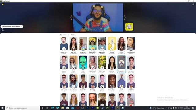 PROGRAMA DE EFEITOS NO PC - CONHEÇA SNAP CAMERA