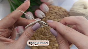 Как вязать убавки столбиками с накидом - уб ссн