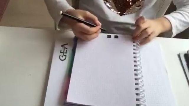 Рисунок по клеточкам котик🐱