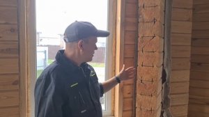 Дует в углах сруба из профилированного бруса. Чем заделать? #стройградклин