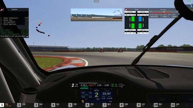 SRS AC Porsche 911 GT3 Cup @ Silverstone GP смотреть онлайн