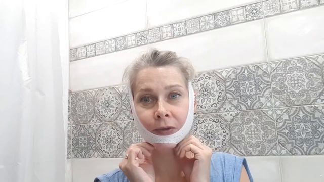 Повязка, корректирующая овал лица ☺️ Тестирую на камеру!🤦♀️ смотреть онлайн