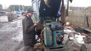 Купили не удачно трактор т 40ам из под деда - поломка трактора