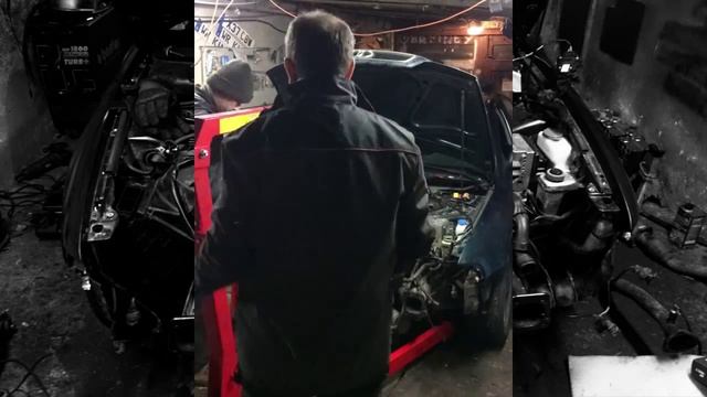 Timelapse - Audi A4 Quattro engine swap 2,6 12V 2,8 30V смотреть онлайн