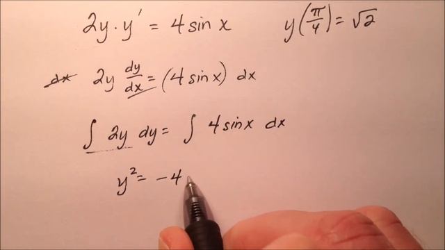 Separable Differential Equation with Initial Condition - Particular Solution (Example) смотреть онлайн