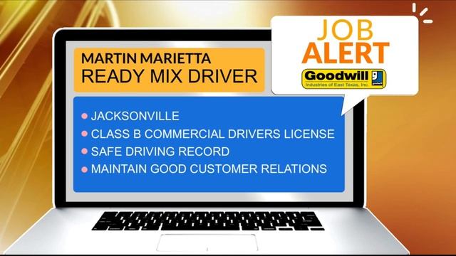 JOB ALERT: Martin Marietta in Jacksonville needs a Ready Mix Driver смотреть онлайн