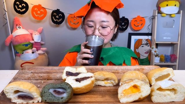 파파도나스 찰떡 누텔라 고구마 치즈 크림치즈 옥수수 도넛 디저트 먹방 Dessert Mukbang