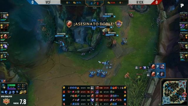 [#LoL] Open Qualifier a Challenger Series - Valencia CF eSports vs K1CK Game 1 смотреть онлайн