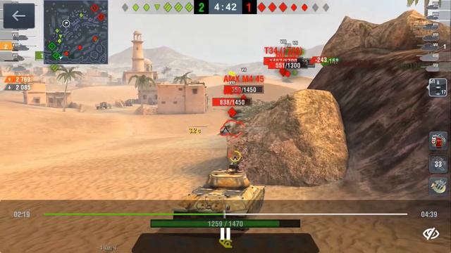 ИС-6 и его броня | 7 фрагов в копилку | WOT Blitz смотреть онлайн