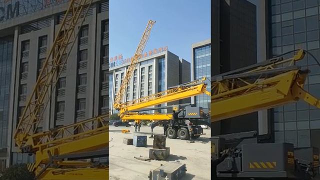 XJCM brand fast speed mini tower crane testing finished смотреть онлайн
