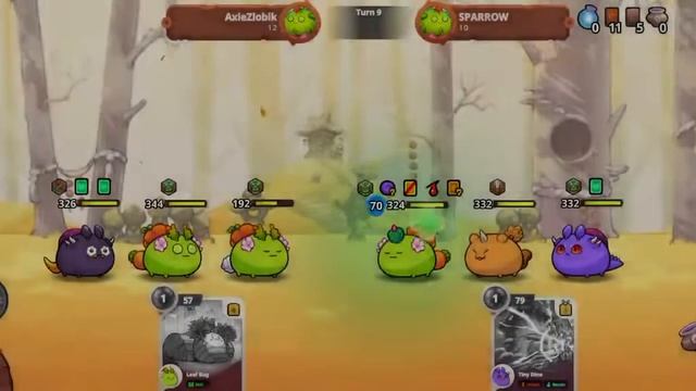Axie Origin meta. Double sakura + reflect. (Акси Ориджин мета. Две сакуры + рептилия рефлектор) смотреть онлайн
