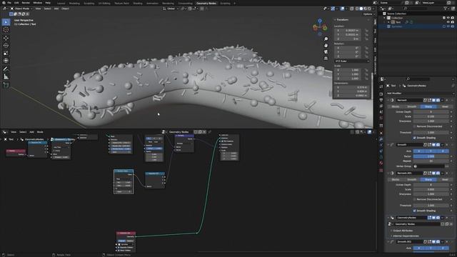 Turn Any TEXT Object Into DONUT (PROCEDURAL) Using Geometry Nodes In Blender 3.4