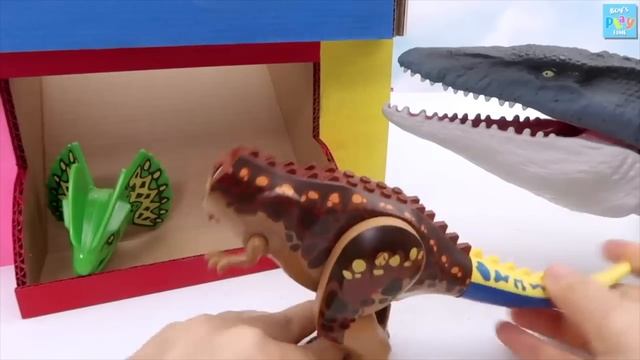 Lego Dinosaur Transformer Hybrid Dinosaurs - Tyrannosaurus, Triceratops 레고 공룡 블럭 쥬라기 смотреть онлайн