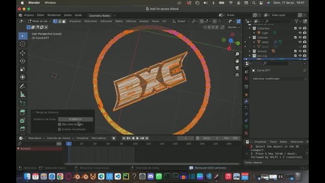 ELIMINAR VERTICES, ARESTAS DUPLICADAS - BLENDER смотреть онлайн