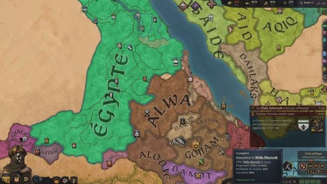 La SULTANE CLEOPATRE REJOINS OSIRIS ► CRUSADER KINGS 3 