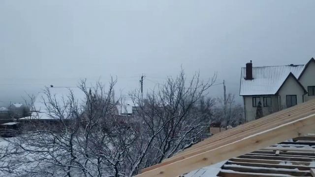 Процесс монтажа зимней кровли.Харьков смотреть онлайн
