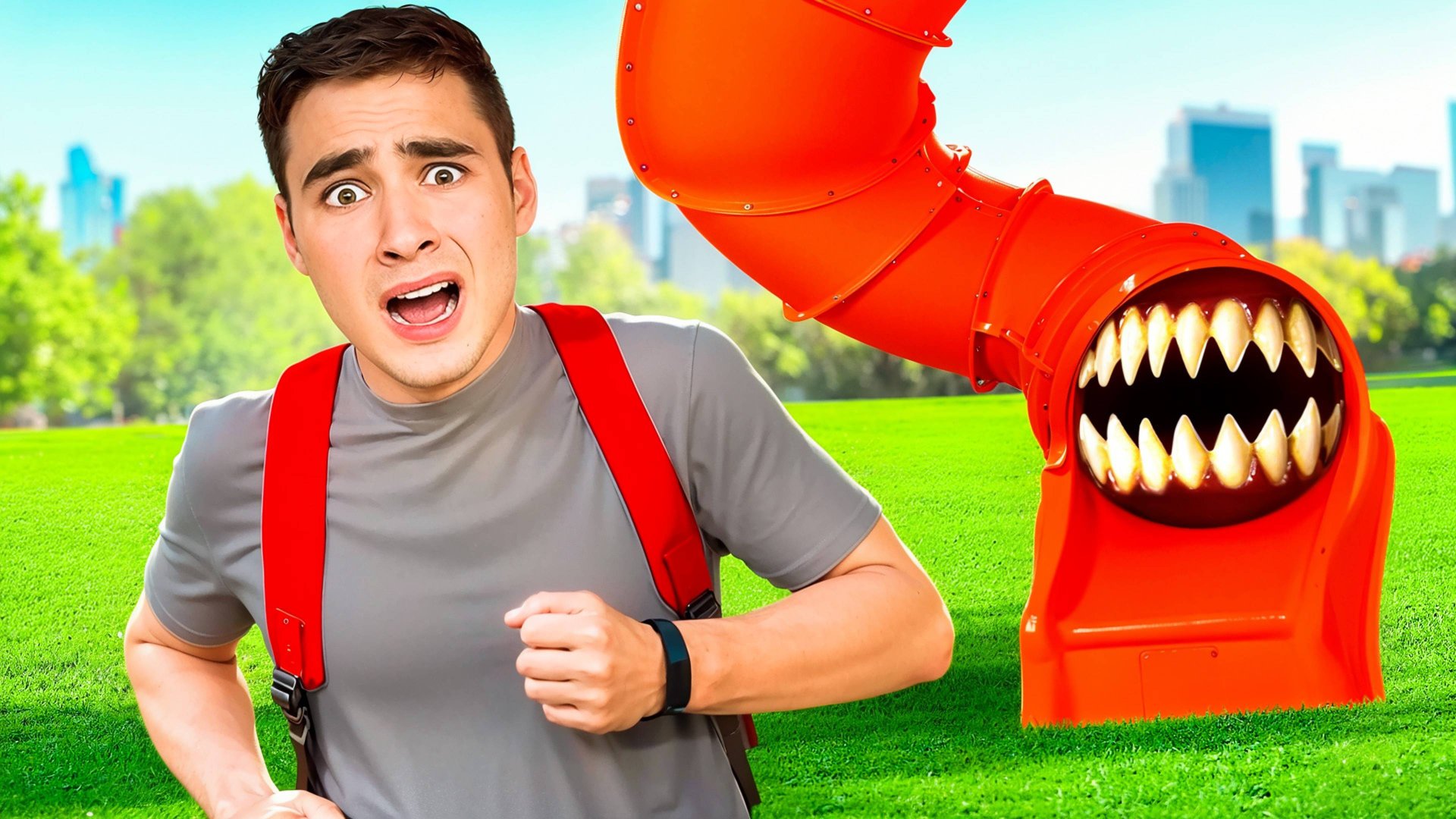 Скулбой  VS  Горка Пожиратель SCP 1562 !