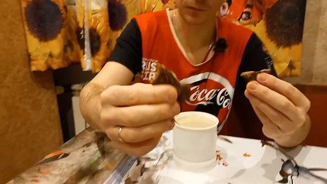 Дегустация пирожных картошка, которые готовили вместе ❤️