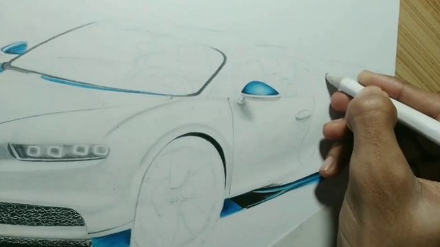Drawing Bugatti Chiron | #drawing #cars смотреть онлайн