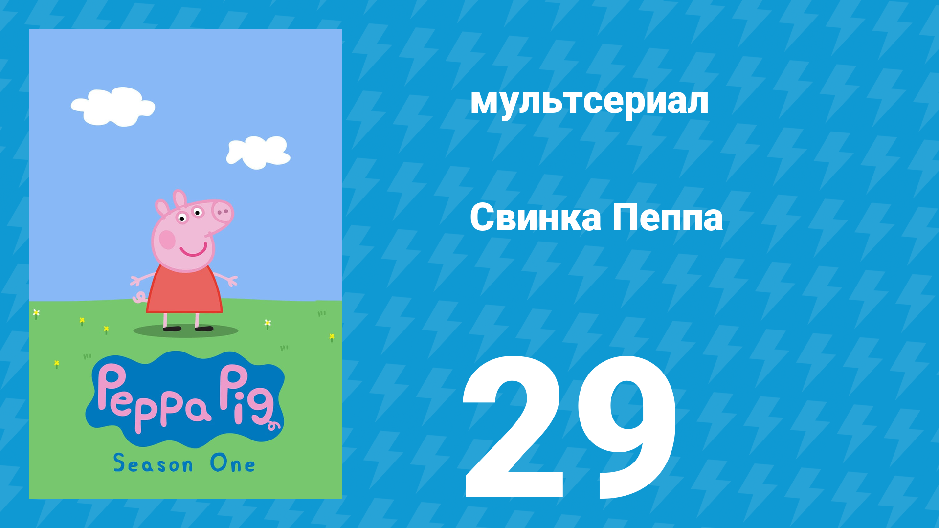 Свинка Пеппа 1 сезон 29 серия (мультсериал, 2004) смотреть онлайн