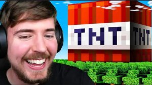 взорвал землю в Майнкрафте! мистер бист