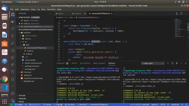 Como mostrar o progresso de geração de um relatório em background para o cliente em aplicação React смотреть онлайн