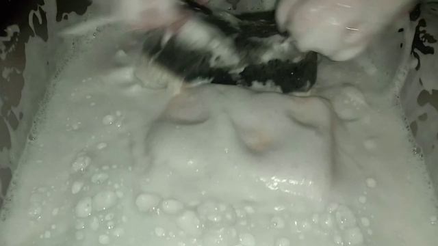 ASMR 🤍/Thick Suds Paste/Recycled Mixture/Sponge Squeezing/#spongesuds/#многопены #губки #полоскание