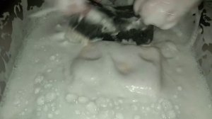 ASMR 🤍/Thick Suds Paste/Recycled mixture/Sponge Squeezing/#spongesuds/#многопены #губки #полоскание