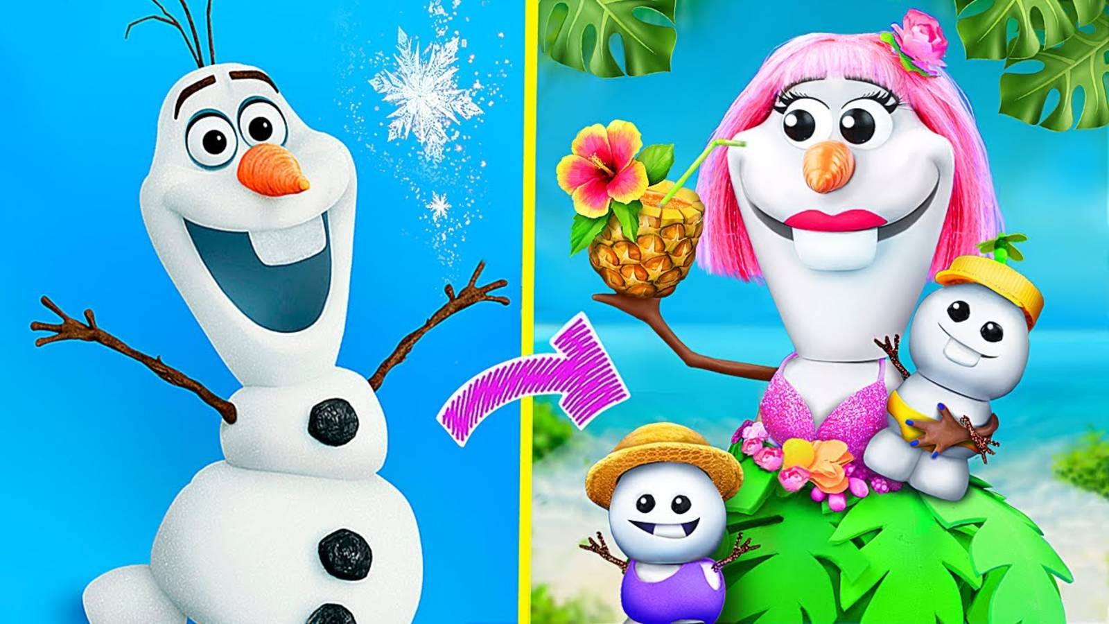 11 лайфхаков и поделок для семьи Олафа смотреть онлайн