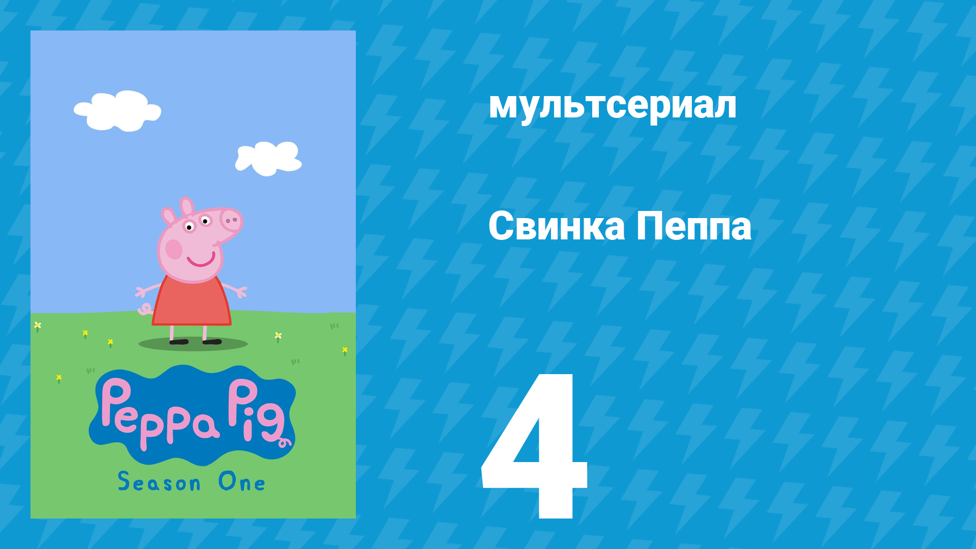 Свинка Пеппа 1 сезон 4 серия (мультсериал, 2004) смотреть онлайн