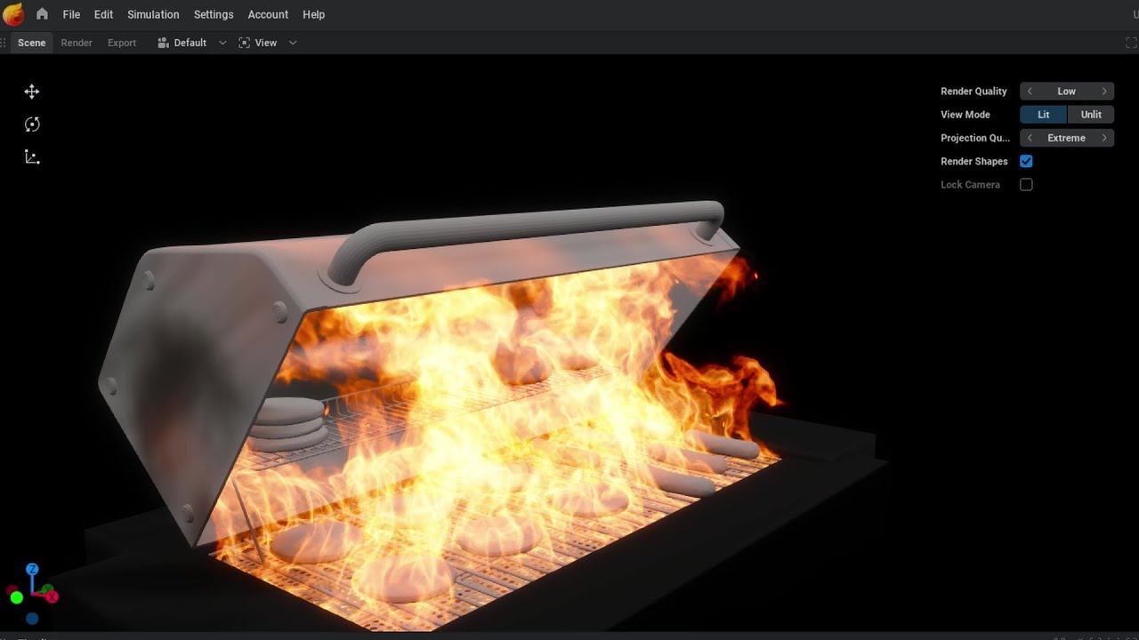 Embergen & UnrealEngine. BBQ FX FIRE