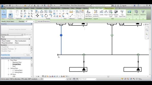 Step by step Design of 5000 TR district cooling plant using Revit - part 2 смотреть онлайн
