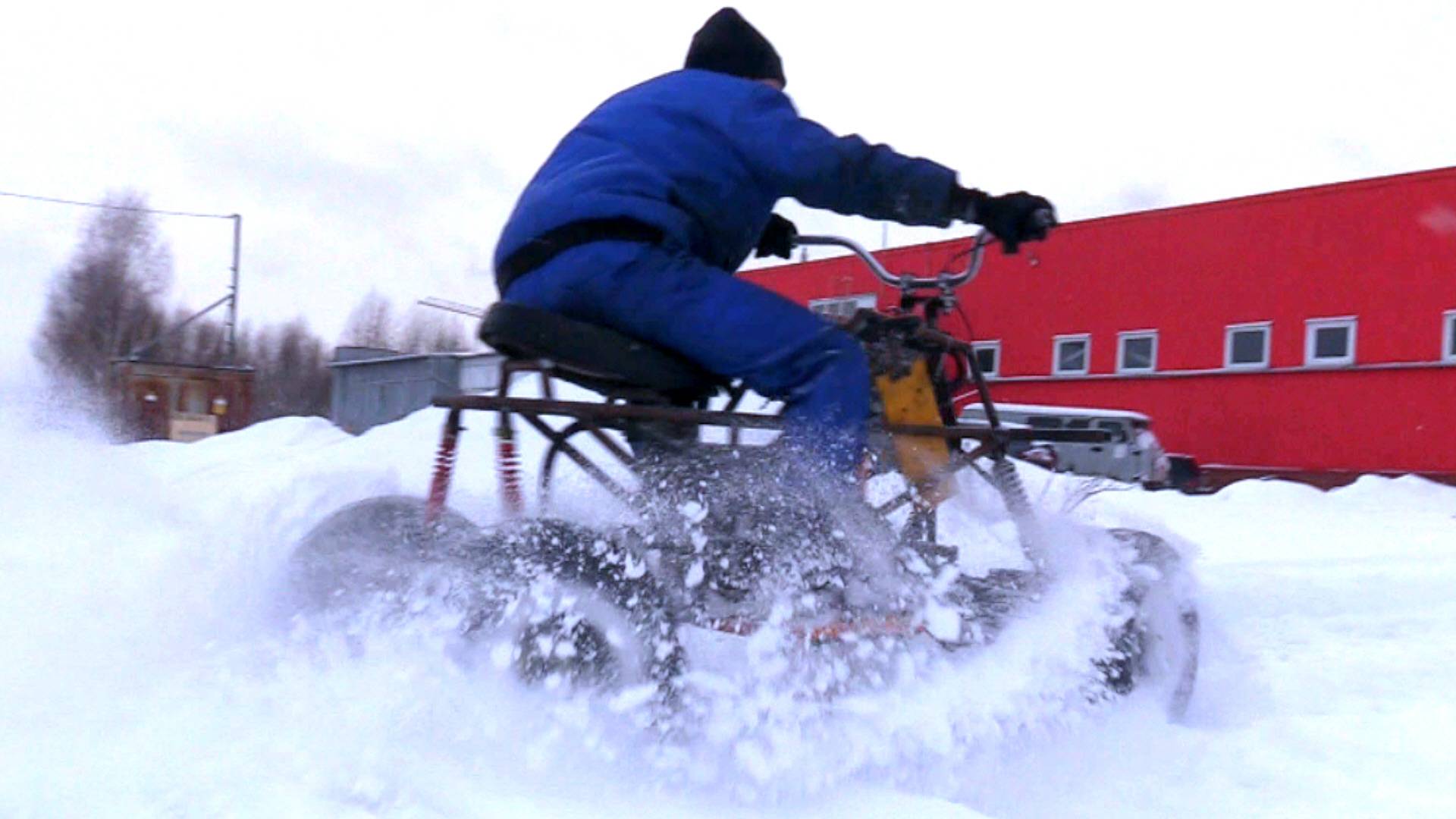 Без бензиновый полноприводный квадроцикл первые испытания! смотреть онлайн