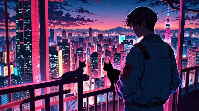 Neon Dreams in Tokyo | Synthwave Retrowave Beat | LazyBeats Lounge смотреть онлайн