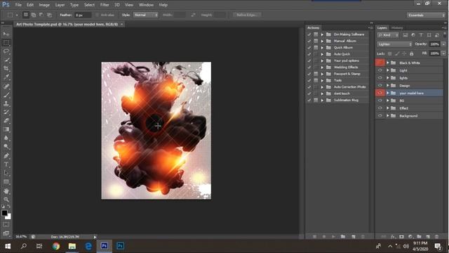 Smoke Photo Template смотреть онлайн
