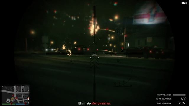 Explosive sniper rifle rounds. VS NPC motorcycle. GTA 5 PS4. смотреть онлайн