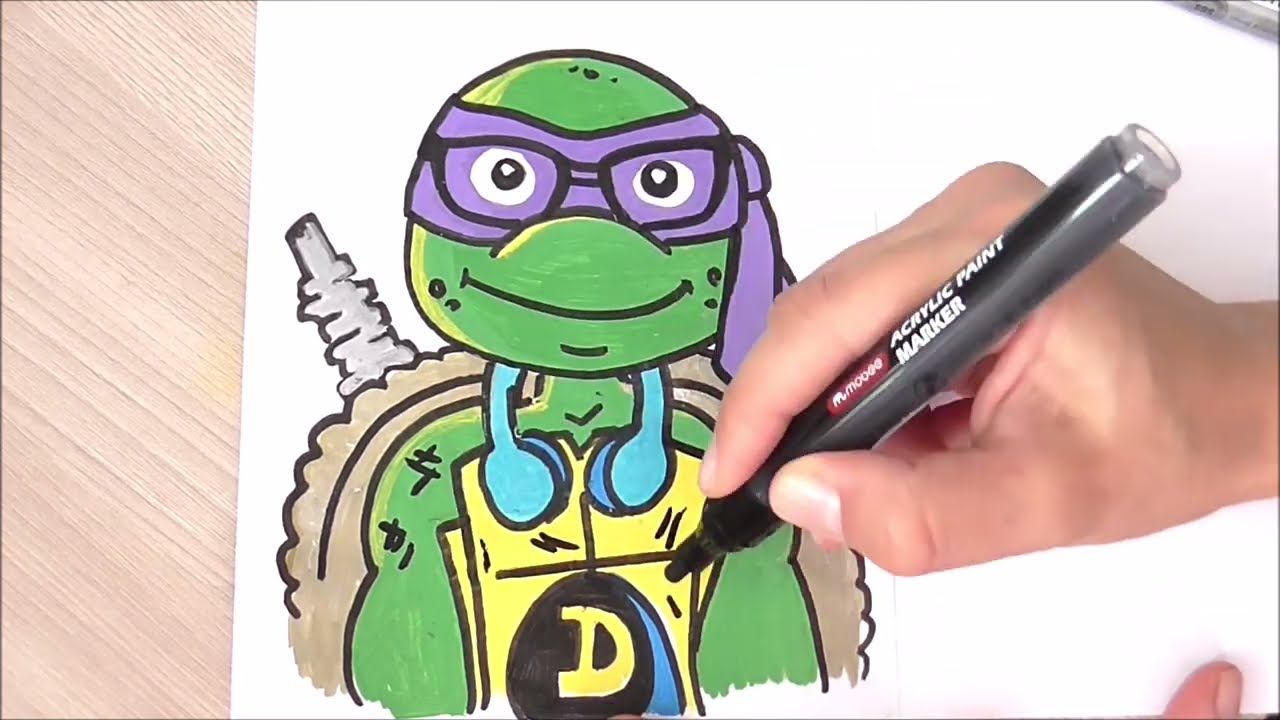 How To Draw Donatello | Teenage Mutant Ninja Turtles смотреть онлайн