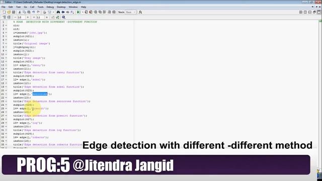 edge detection using filter in image processing with matlab code смотреть онлайн