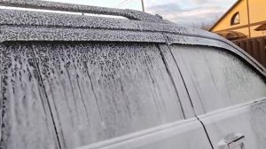 Моим ЧЕРНЫЙ автомобиль. Мойка HUTER W195-PRO с пенообразователем,  автошампунь HUTER.