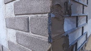 Имитация кирпичной кладки.