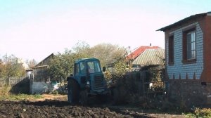 МТЗ-80 ПЛН-2 вспашка огорода